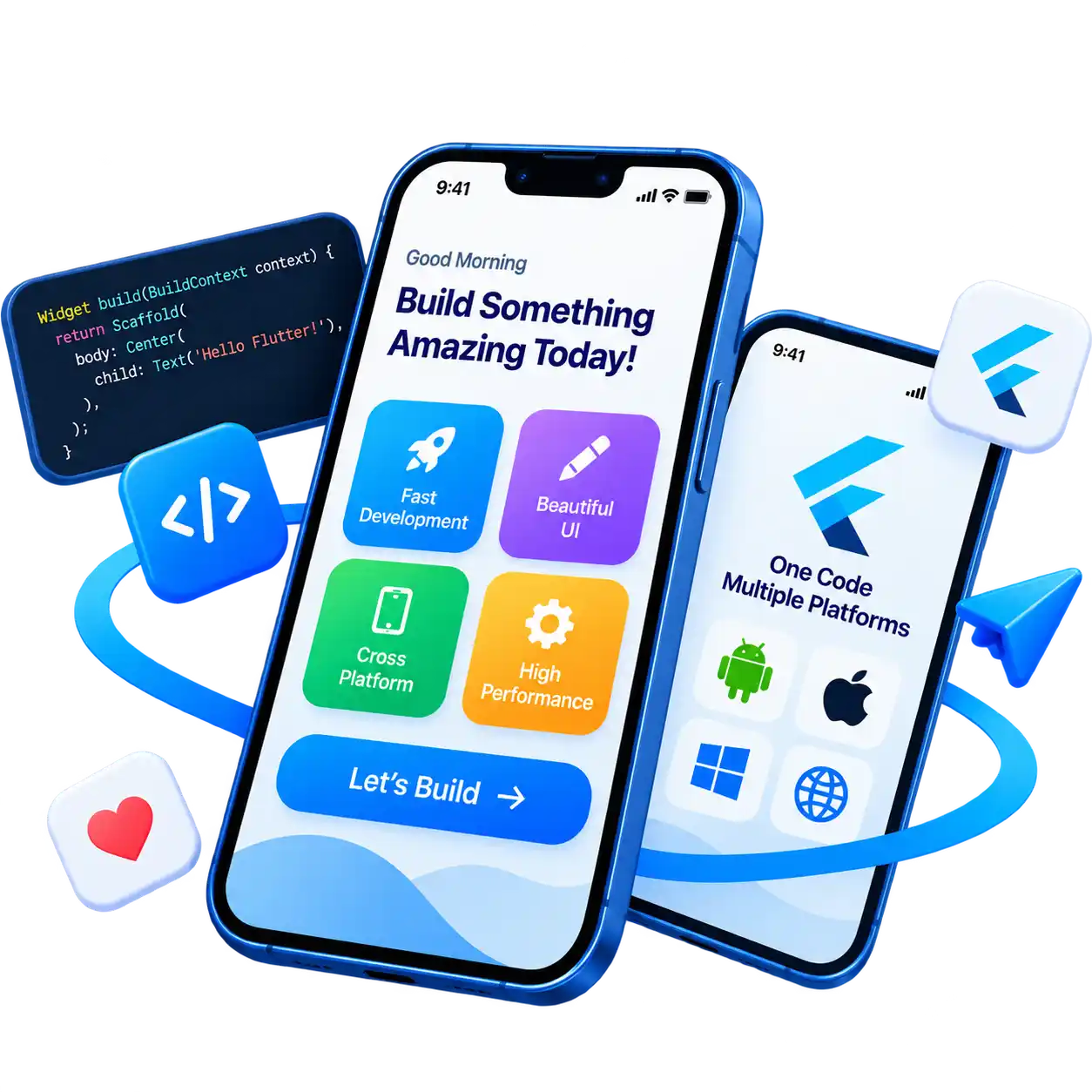 Flutter app development